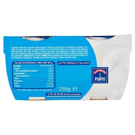 Yogurt Intero Bianco, 2x125 g